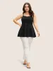 Solid V Neck Back Bowknot Cami Top sold by Bloomchic