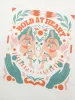 Cotton Body Positive Slogan Print Dolman Sleeve T-shirt sold by Bloomchic