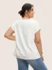Cotton Body Positive Slogan Print Dolman Sleeve T-shirt sold by Bloomchic