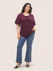 Supersoft Essentials Cowl Neck Ruffle Sleeve T-shirt sold by Bloomchic