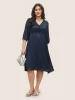 Textured Chiffon Mesh Patchwork Ruched Dress sold by Bloomchic