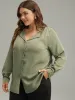 Lapel Collar Button Up Blouse sold by Bloomchic