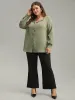 Lapel Collar Button Up Blouse sold by Bloomchic