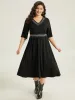 Supersoft Essentials Geometric Contrast Webbing Dress sold by Bloomchic