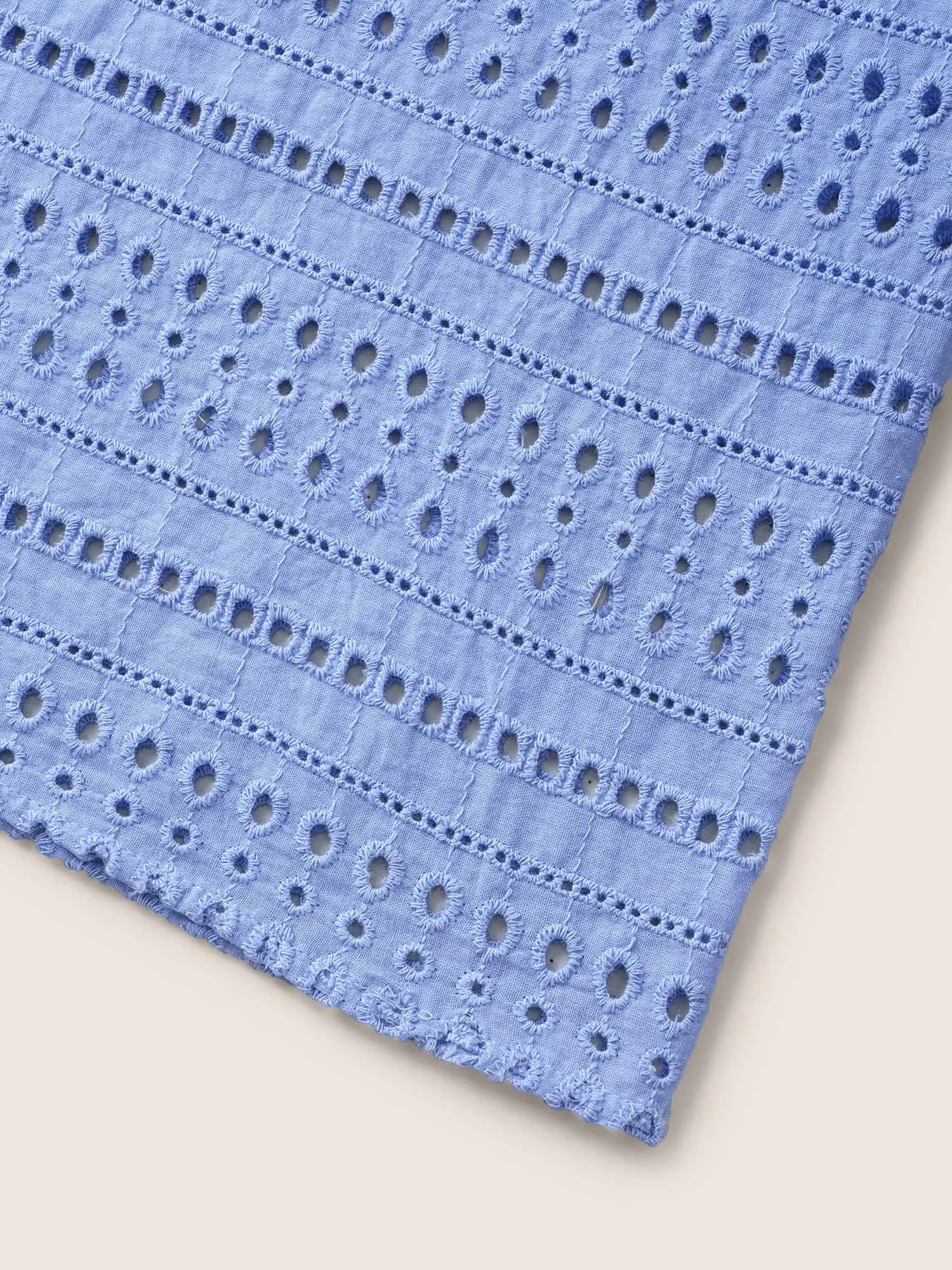 Solid Dolman Sleeve Broderie Anglaise Belted Dress sold by Bloomchic product image thumbnail 5