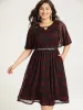 Halloween Spider Web Pattern Keyhole Dress sold by Bloomchic