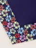 Floral Mesh Patchwork Hanky Hem Swim Top sold by Bloomchic