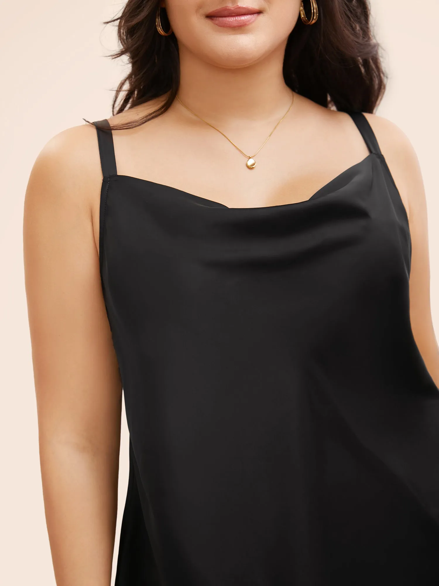 Cowl Neck Adjustable Straps Cami Top sold by Bloomchic product image thumbnail 3