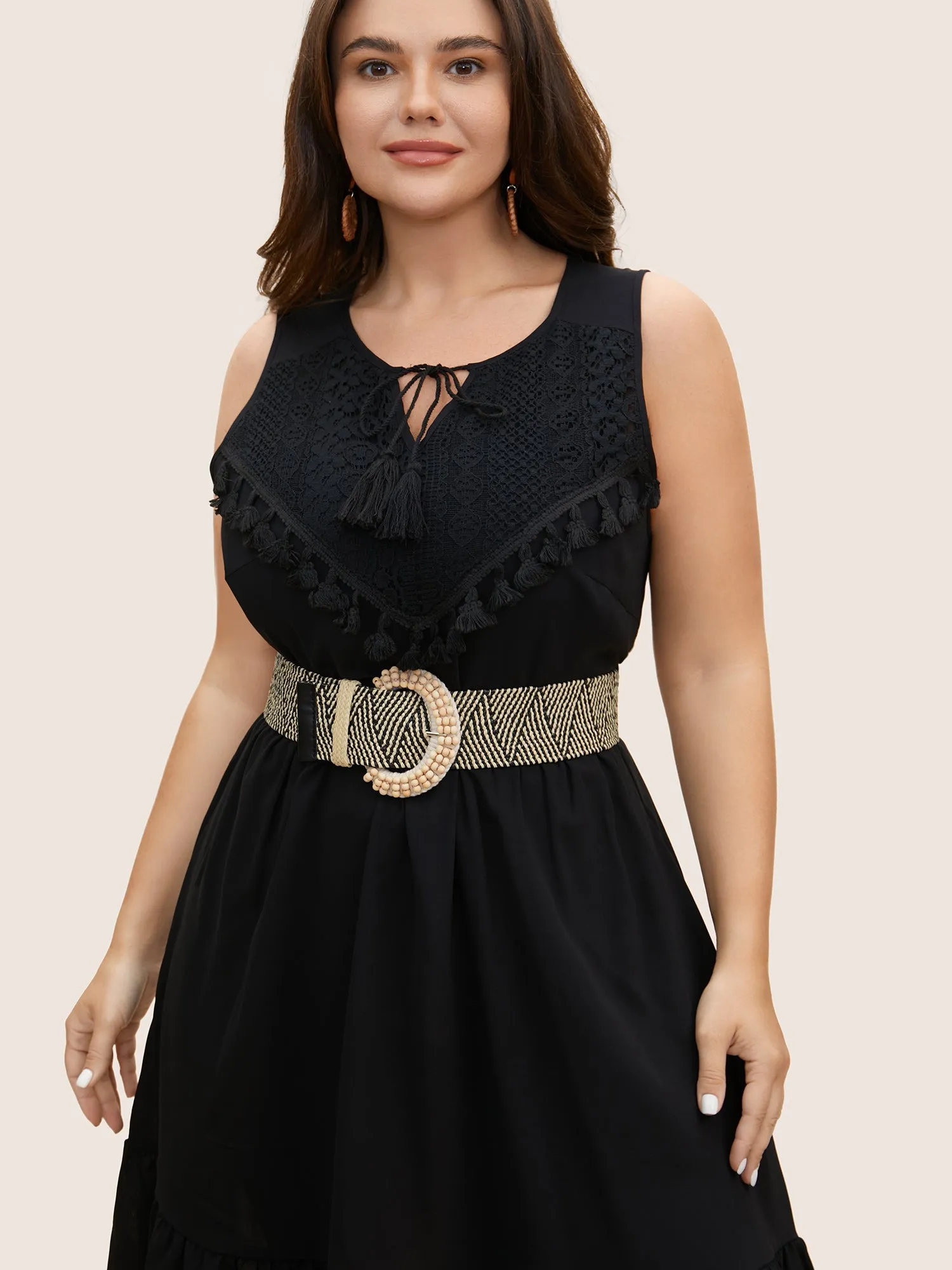 Boho Style Pearl Buckle Casual Straw Belt sold by Bloomchic product image thumbnail 3