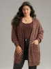 Plisse Plain Patched Pocket Tunic Cardigan sold by Bloomchic