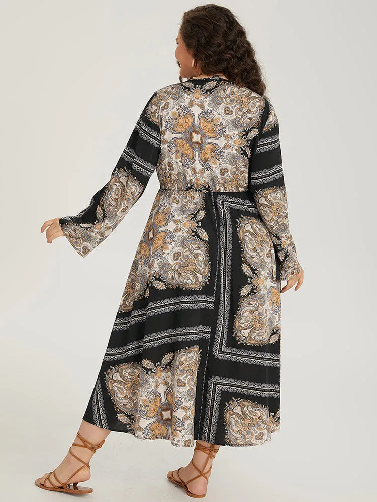 Bandana Print Split Side Tassels Ties Dress sold by Bloomchic product image thumbnail 2