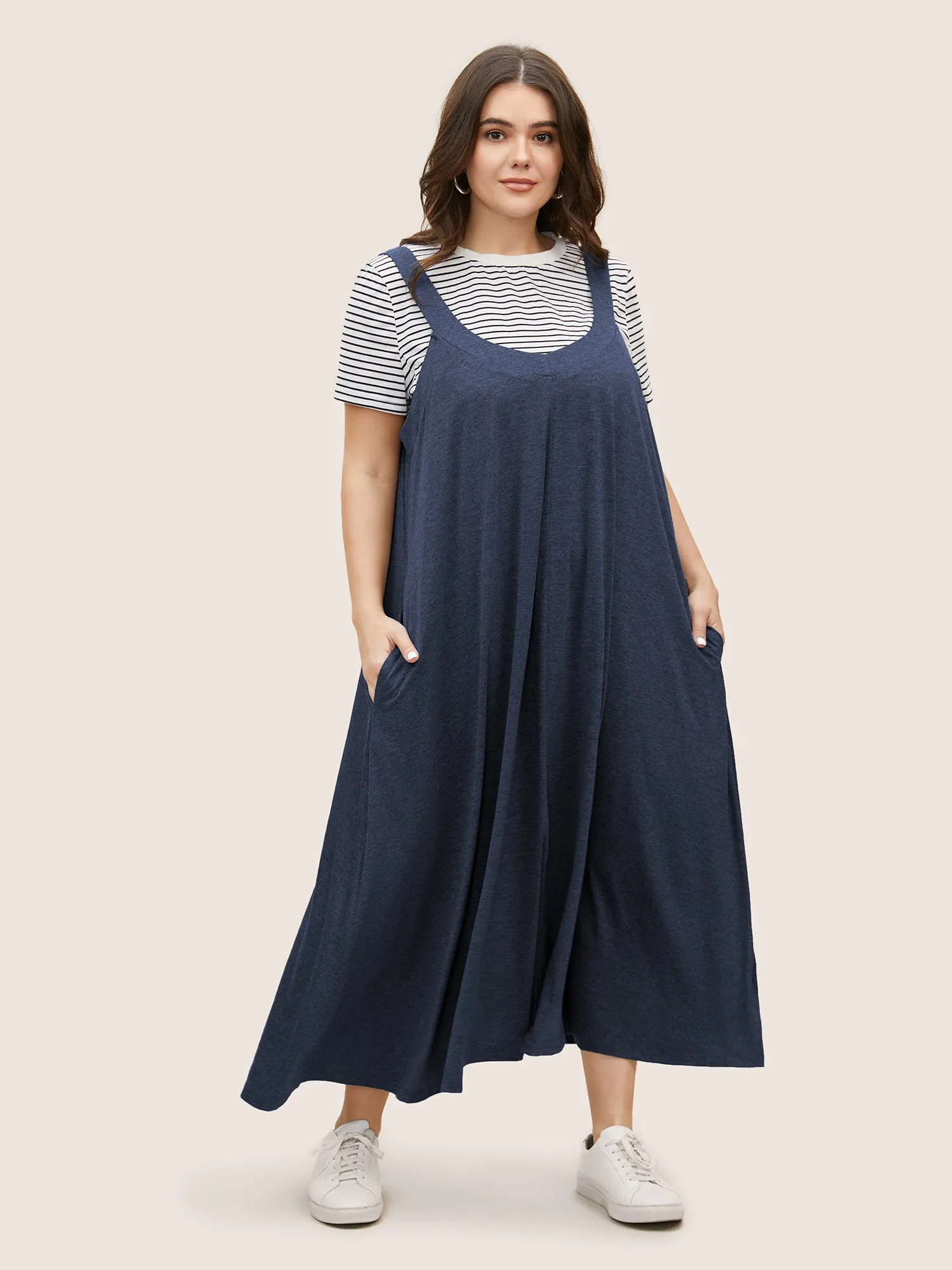 Supersoft Essentials Plain Adjustable Straps Dress sold by Bloomchic
