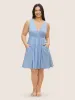 Solid Wrap Plicated Detail Pocket Sleep Dress sold by Bloomchic