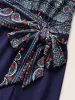 Bandana Print Ties Knotted Patchwork Swim Dress sold by Bloomchic