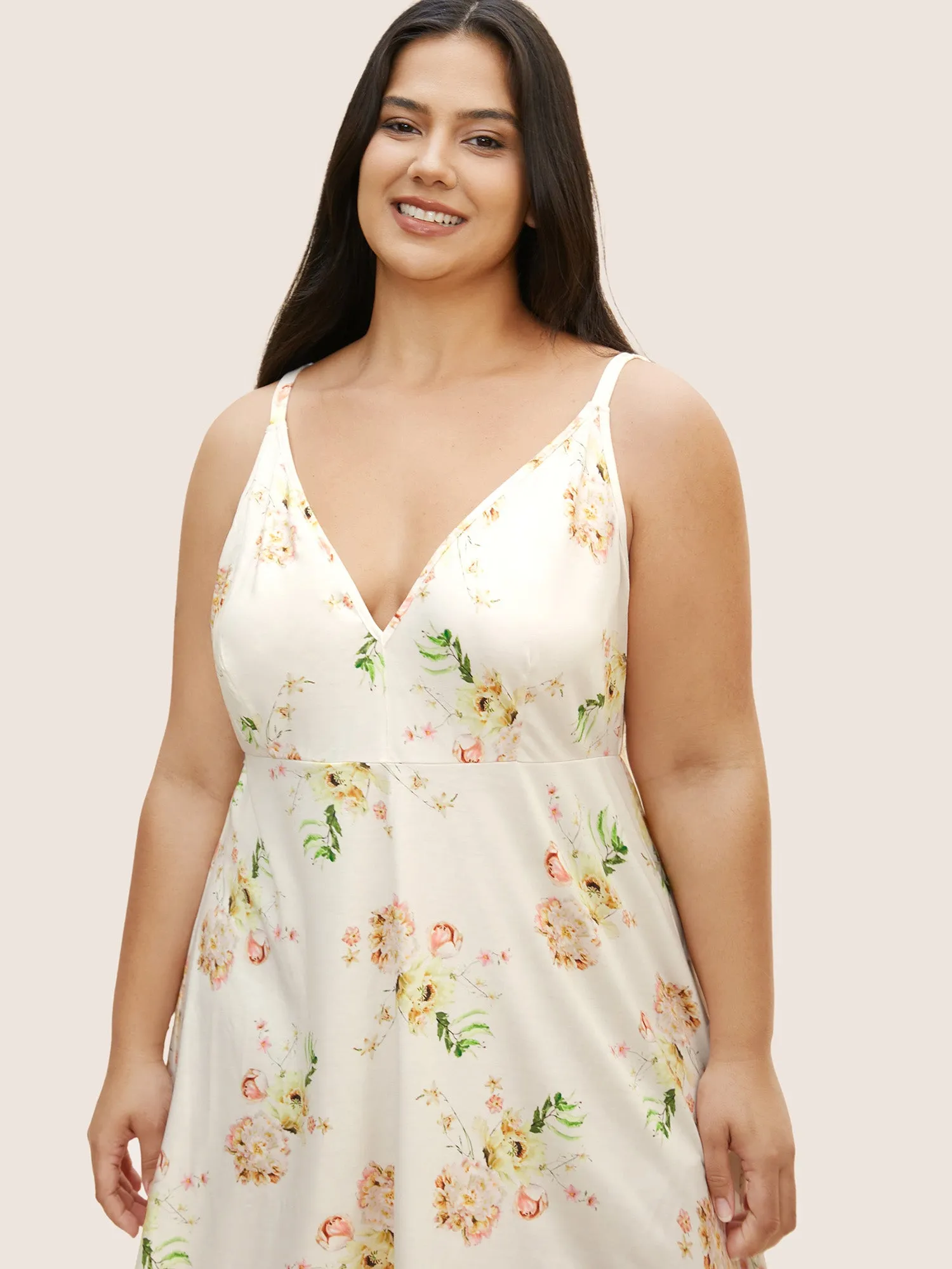 Natural Flowers Adjustable Straps Sleep Dress sold by Bloomchic product image thumbnail 5