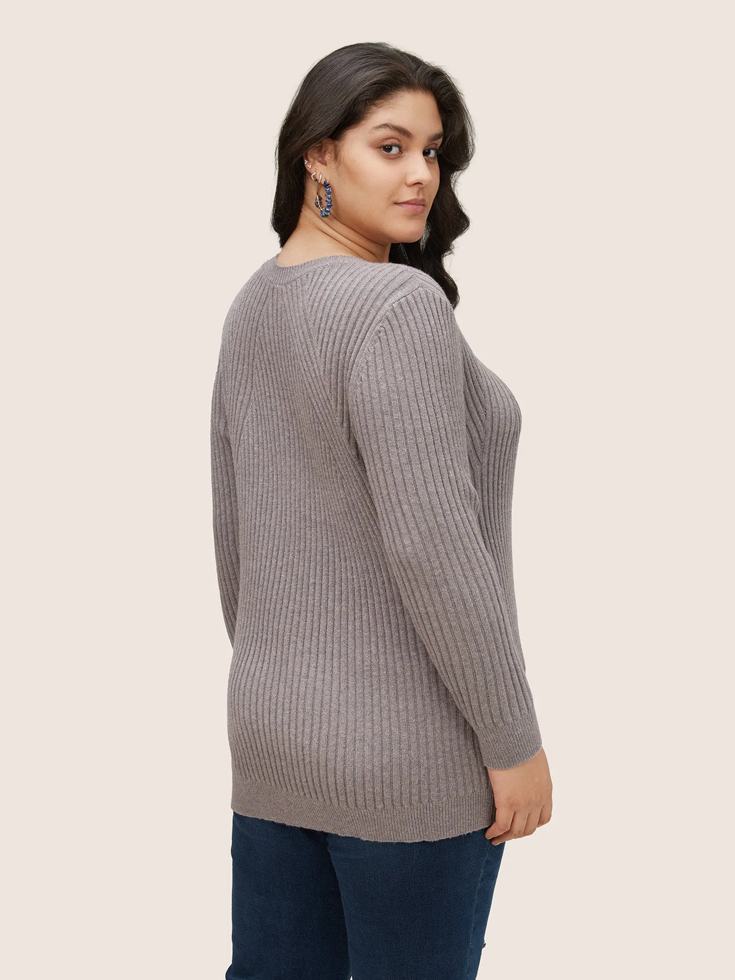 Supersoft Essentials Solid Texture Pullover sold by Bloomchic product image thumbnail 3
