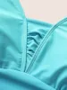 Gradient Dyeing Heart Neckline Ruched One Piece Swimsuit sold by Bloomchic