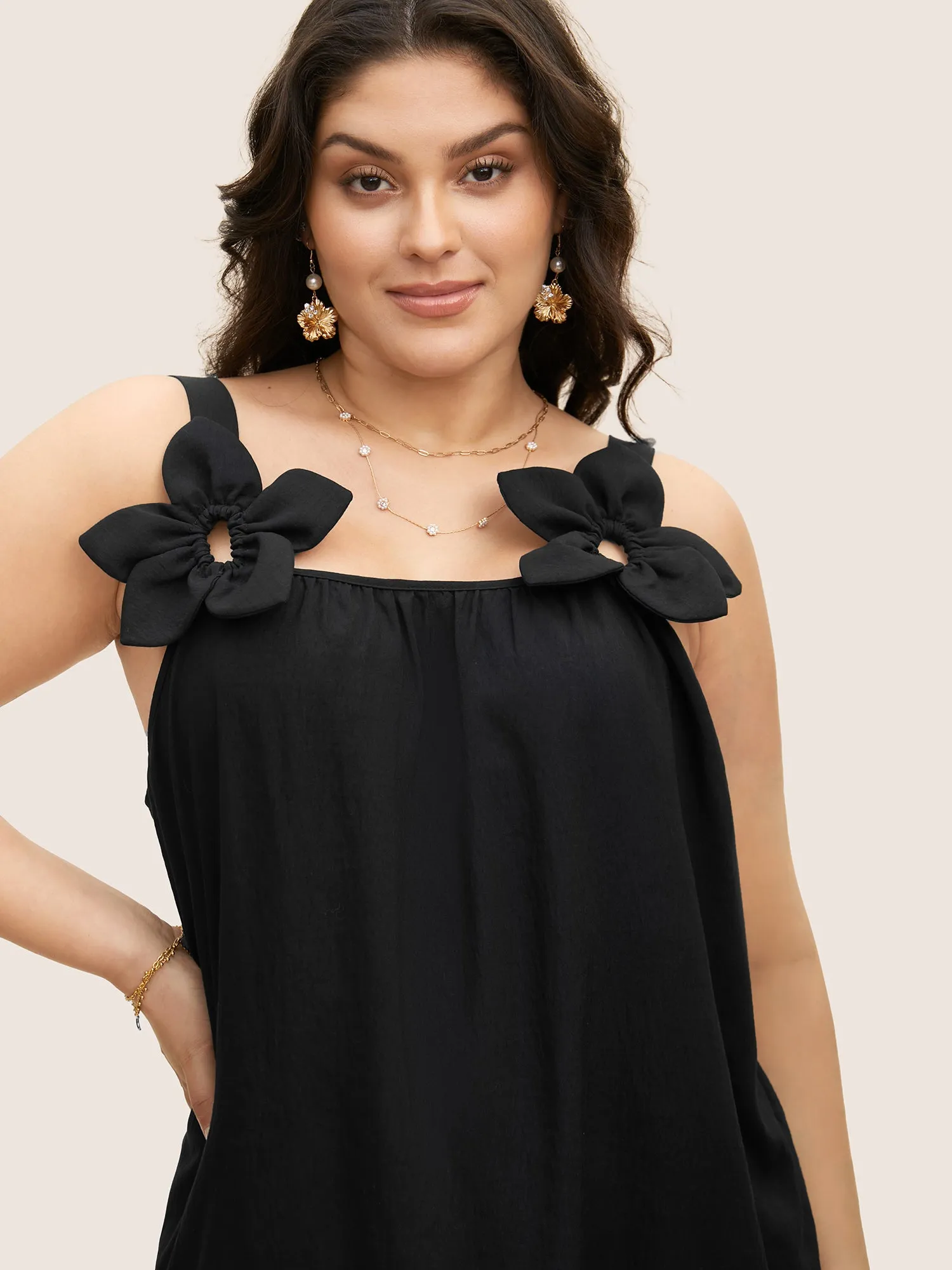 Stereo Flower Design Cami Top sold by Bloomchic