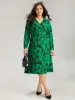 Silhouette Floral Print Bowknot Side Dress sold by Bloomchic