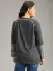 Bandana Print Crew Neck Raglan Sleeve T-shirt sold by Bloomchic