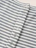 Striped Button Up Pocket Sleep Jumpsuit sold by Bloomchic