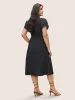 Polka Dot Shirt Collar Pocket Button Up Dress sold by Bloomchic