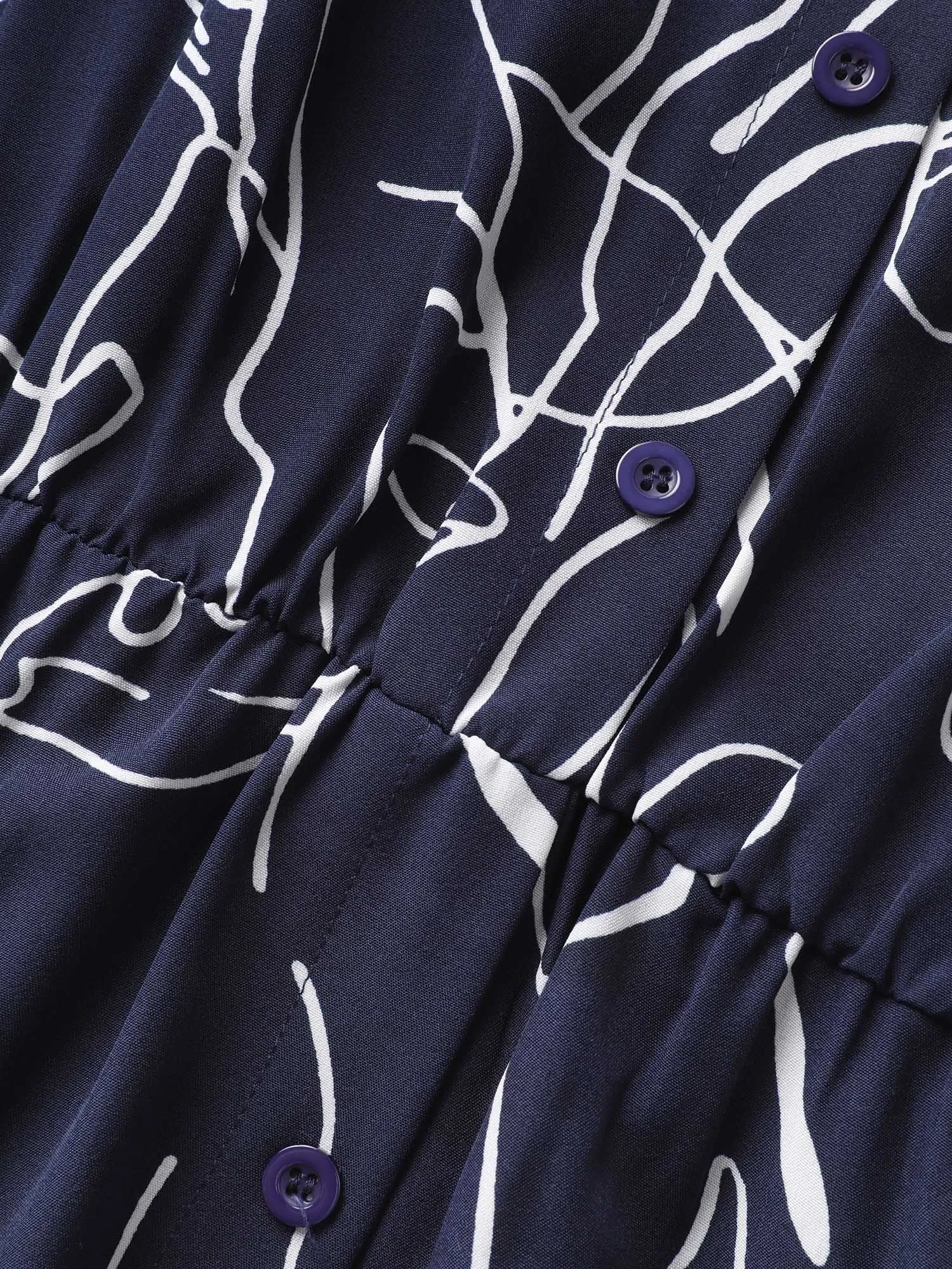 Graffiti Print Notched Dolman Sleeve Dress sold by Bloomchic product image thumbnail 5