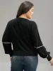 Supersoft Essentials Striped Contrast Ties Lantern Sleeve Cardigan sold by Bloomchic
