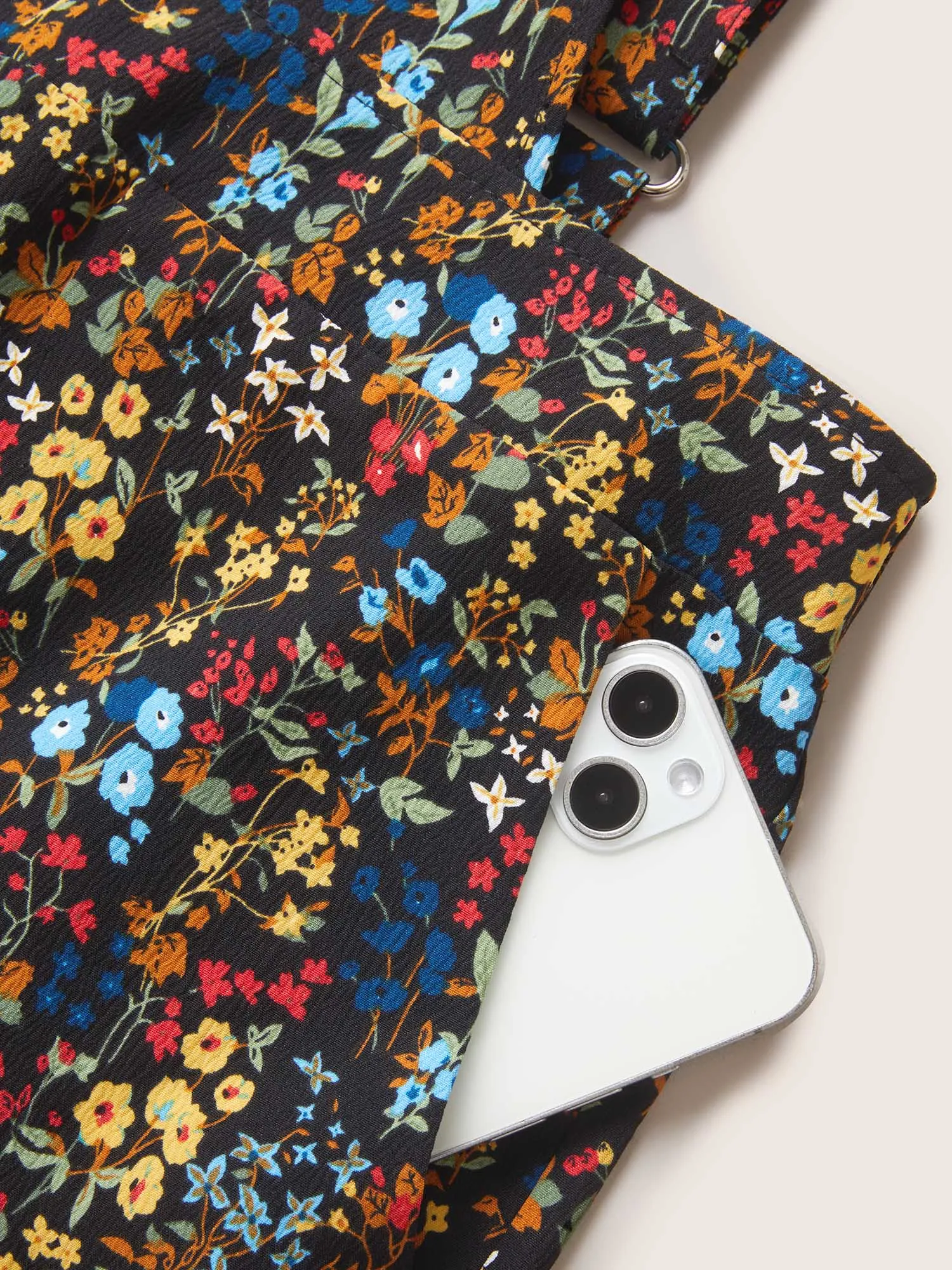 Square Neck Ditsy Floral Elastic Waist Jumpsuit sold by Bloomchic product image thumbnail 5