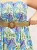 Boho Style Round Buckle Woven Belt sold by Bloomchic