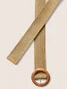 Boho Style Round Buckle Woven Belt sold by Bloomchic
