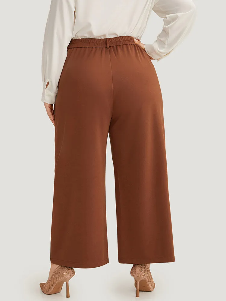 Solid Pocket Plicated Detail Pants sold by Bloomchic product image thumbnail 4