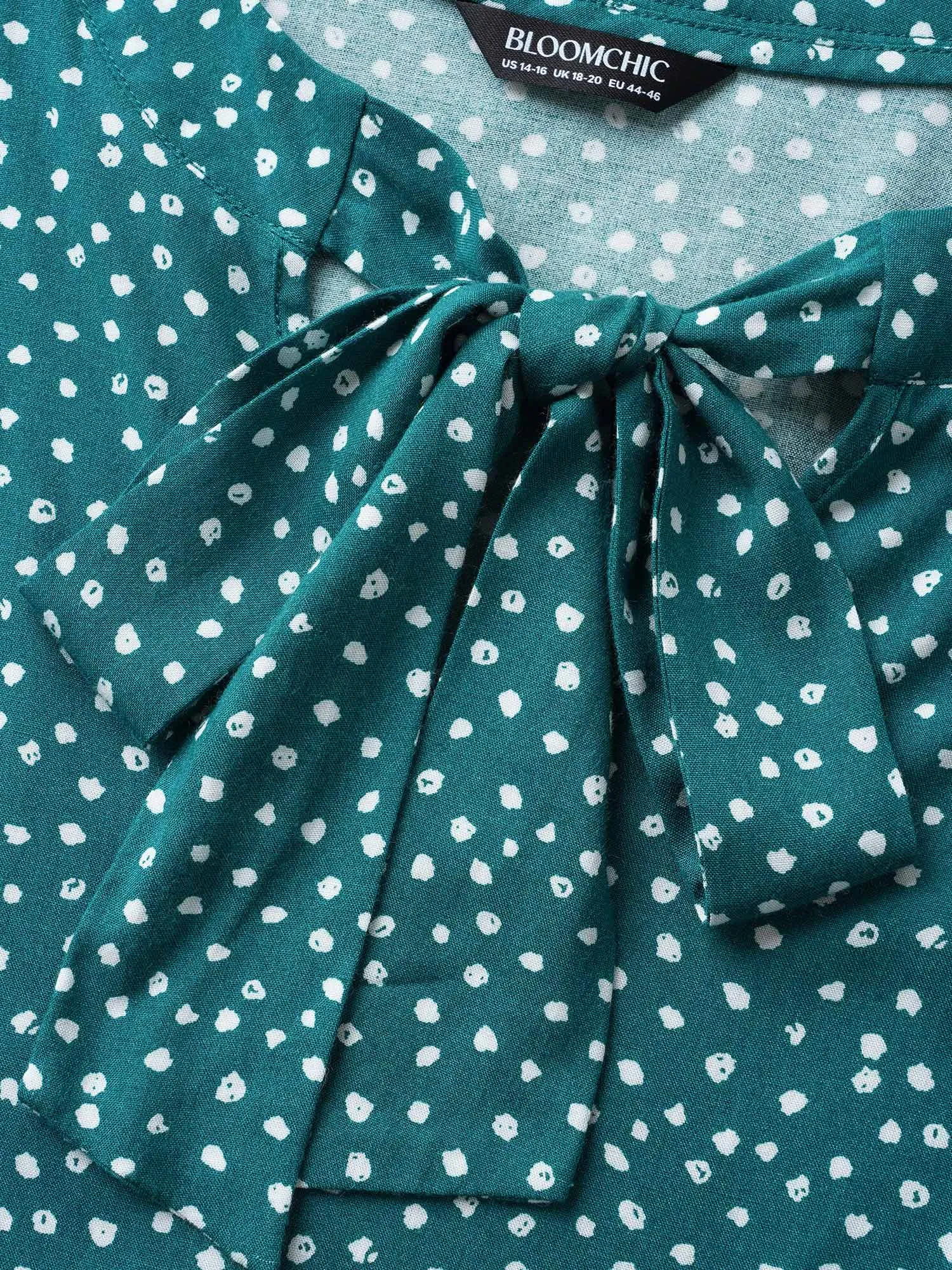 Rayon Neckline Ribbons Blouse sold by Bloomchic product image thumbnail 5