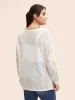Cotton Crochet Floral Cut Out Pullover sold by Bloomchic