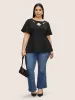 Plain Cut Out Gathered Flutter Sleeve Blouse sold by Bloomchic