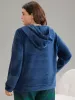 Christmas Letter Embroidered Hooded Fluffy Sleep Top sold by Bloomchic