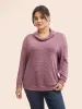 Heather Ruffled Collar Drop Shoulder T-shirt sold by Bloomchic