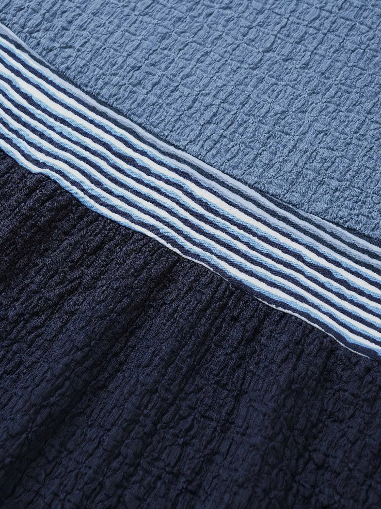 Plisse Striped Colorblock Batwing Sleeve Dress sold by Bloomchic product image thumbnail 5