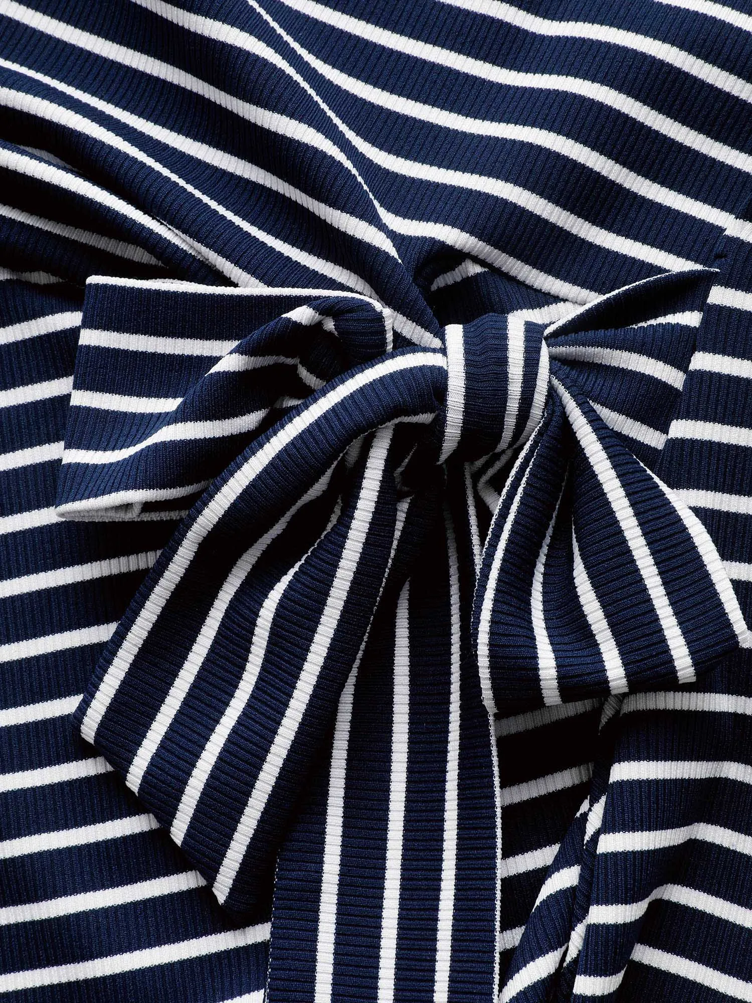 Striped Split Side Cap Sleeve Midi Dress sold by Bloomchic product image thumbnail 5