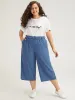 Plain Belted Buckle Detail Cropped Pants sold by Bloomchic
