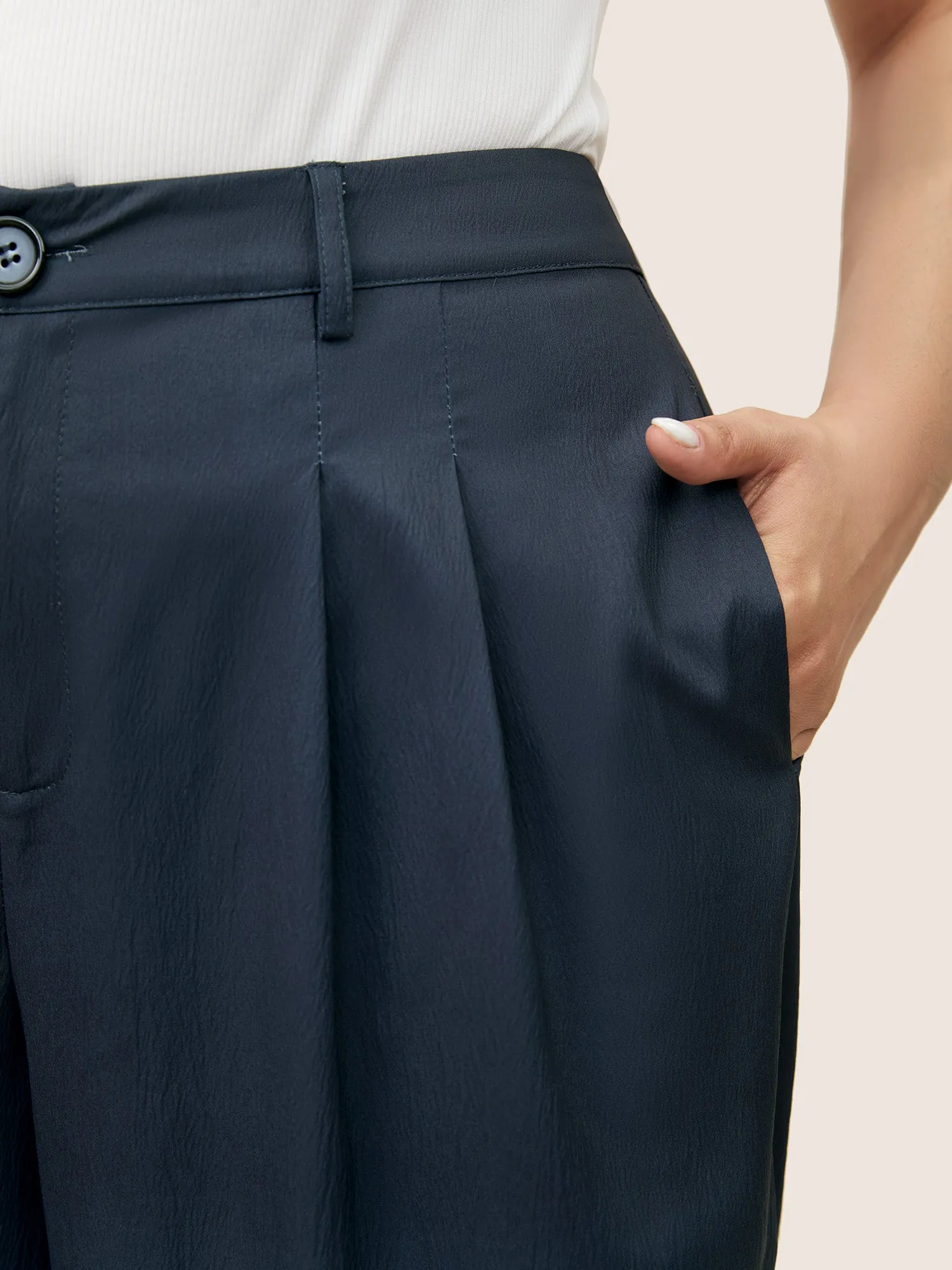 Ombre Pleated High Rise Straight Leg Pants sold by Bloomchic product image thumbnail 4