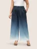 Ombre Pleated High Rise Straight Leg Pants sold by Bloomchic