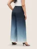 Ombre Pleated High Rise Straight Leg Pants sold by Bloomchic