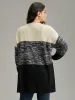 Colorblock Contrast Heather Open Front Cardigan sold by Bloomchic