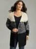 Colorblock Contrast Heather Open Front Cardigan sold by Bloomchic