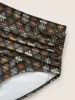 Bandana Print Gathered High Rise Swim Bottom sold by Bloomchic