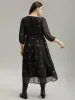 Star Mesh Patchwork Elastic Waist Dress sold by Bloomchic