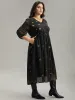 Star Mesh Patchwork Elastic Waist Dress sold by Bloomchic