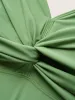 Twist Front Round Buckle Detail Swim Top sold by Bloomchic