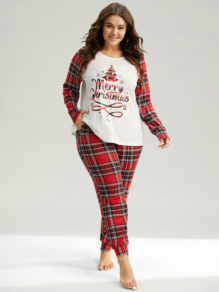 Christmas Plaid Elastic Waist Sleep Bottoms sold by Bloomchic product image thumbnail 4